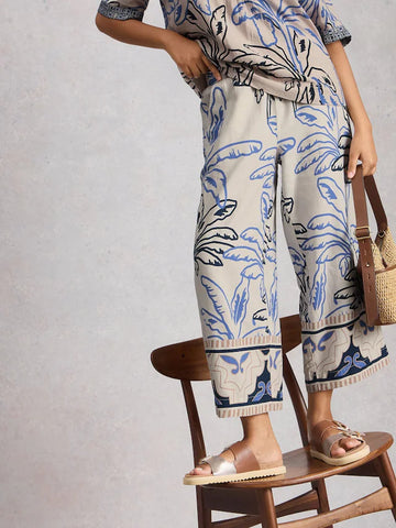 White Stuff White Shelly Blend Culottes | STYLE WS445120