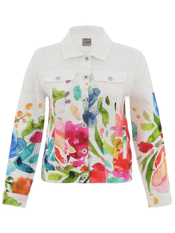 26705 Dolcezza Jacket - Linen - "Spring Delight"