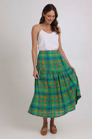 Foil CheckMate Skirt Green Check- Style cfo8340