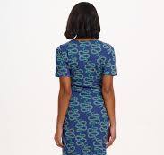 SUGARHILL Emersyn Jersey Midi Dress - Bright Navy, Star Snakes- D1285