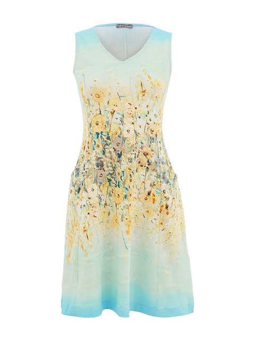 26724 Dolcezza A-Line Dress “Shoreline Flowers”