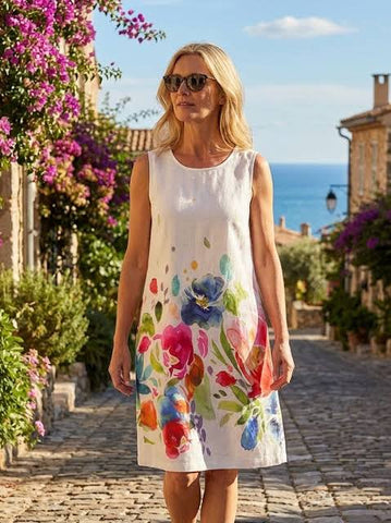 26703 DOLCEZZA SPRING DELIGHT LINEN SHIFT
