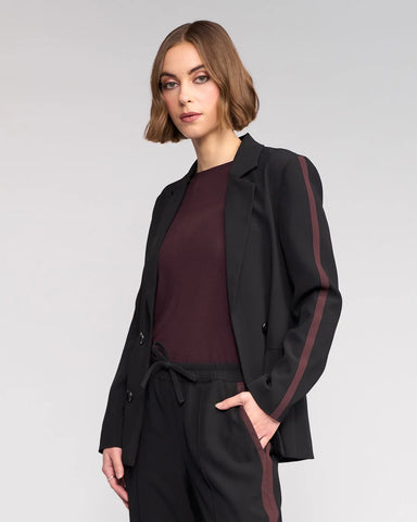 KNEWE Clementine Blazer - Black/Raisin - Style K6031