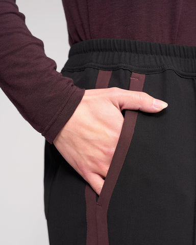 KNEWE Bowie Pant - Black/Raisin - Style K7060
