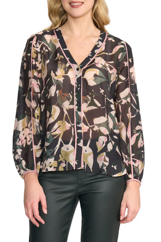 FOIL PIPELINE BLOUSE IN GLOBE STYLE FO8510