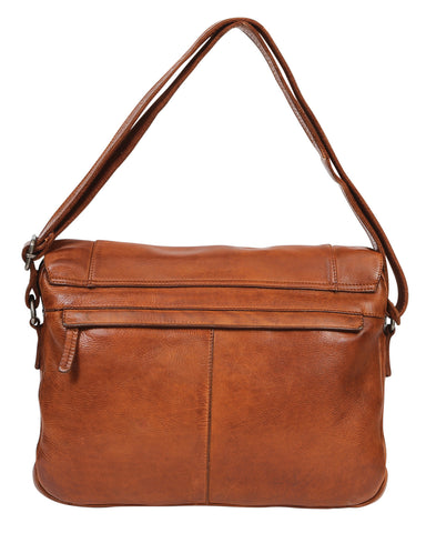 style 3945 Men's Vintage Leather Messenger Bag